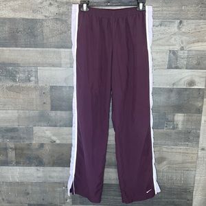 Purple And White Nike Athletic Pants